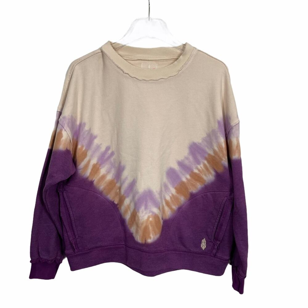 Free People Ombre Metti Tie Dye Sweatshirt Size XS NEW - Picture 2 of 12